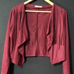 Red ruffled Jacket